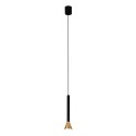 Lampe plafond acier LED intégré doré mat TAYLAN