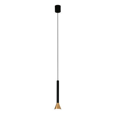 Lampe plafond acier LED intégré doré mat TAYLAN