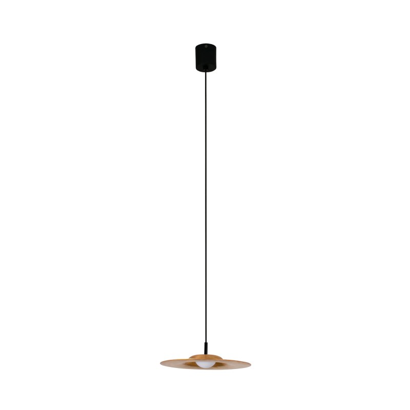 Lampe plafond aluminium LED intégré bronze brossé ARFONS