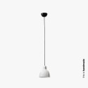 Lampe de plafond en acier E27 noir brillant YEBLES