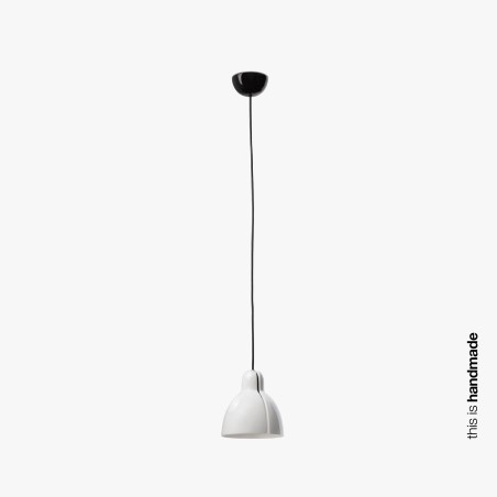 Lampe de plafond en acier E27 noir brillant YEBLES