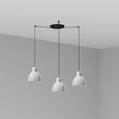 Lampe de plafond en acier E27 noir EL RACÓ