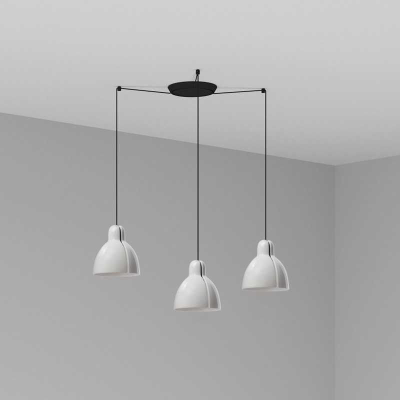 Lampe de plafond en acier E27 noir EL RACÓ