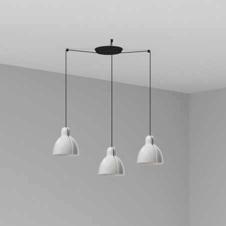 Lampe de plafond en acier E27 noir EL RACÓ
