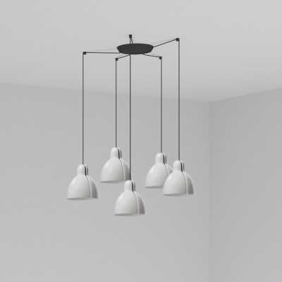 Lampe de plafond en acier E27 noir BLOMBAY