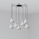 Lampe de plafond en acier E27 noir VERFEIL