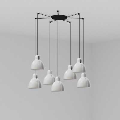 Lampe de plafond en acier E27 noir VERFEIL