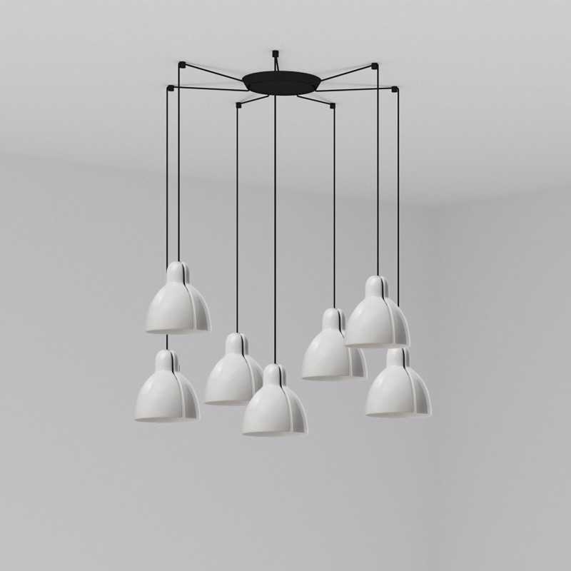 Lampe de plafond en acier E27 noir VERFEIL