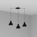 Lampe de plafond en acier E27 noir ARDRES