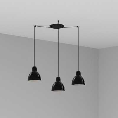 Lampe de plafond en acier E27 noir ARDRES