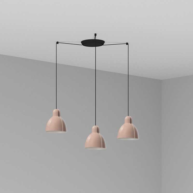 Lampe de plafond en acier E27 noir MORTEAU