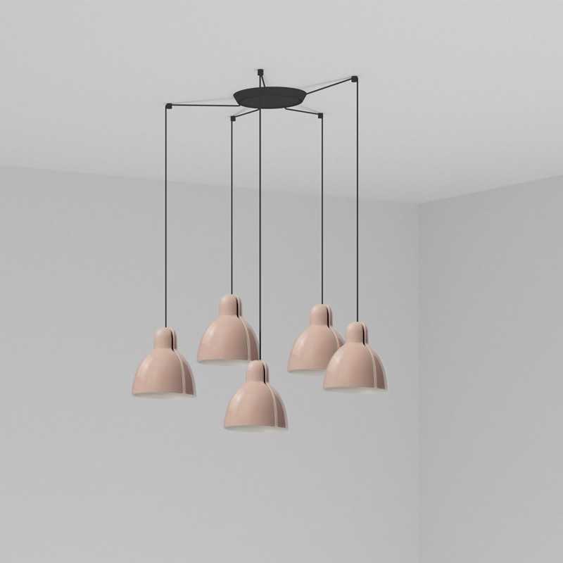 Lampe de plafond en acier E27 noir HATTEN