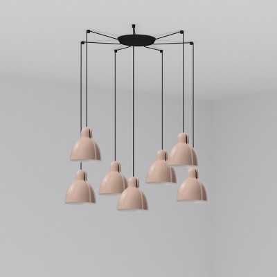 Lampe de plafond en acier E27 noir MARLAY