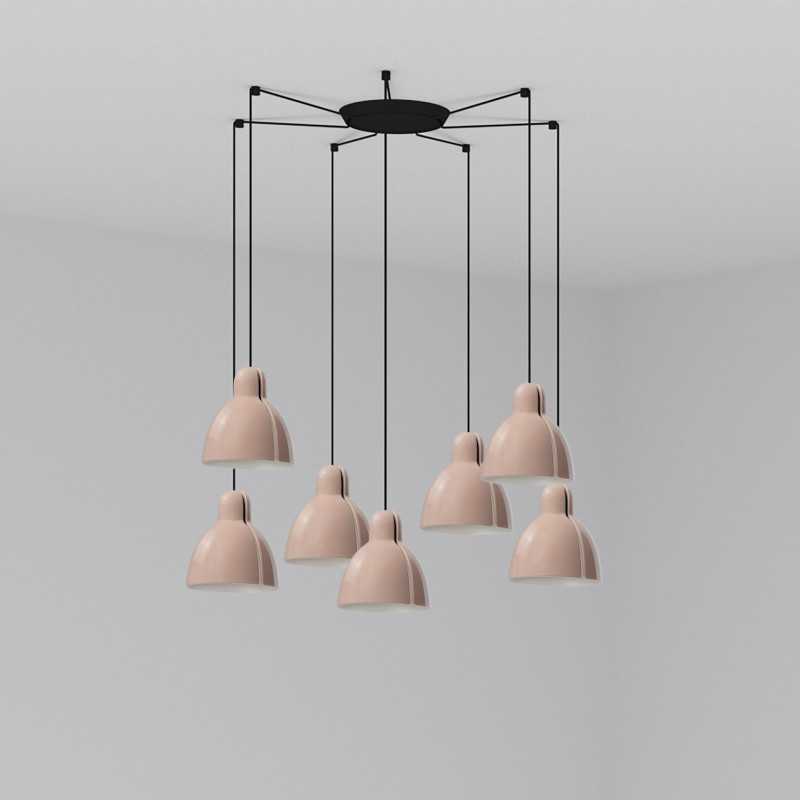 Lampe de plafond en acier E27 noir MARLAY