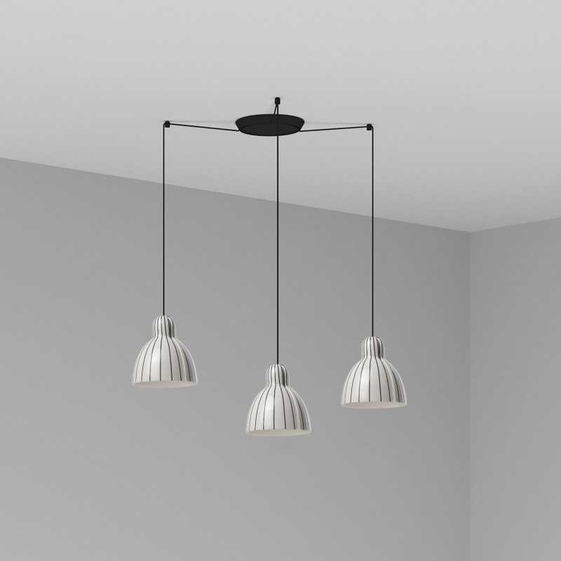 Lampe de plafond en acier E27 noir GONSANS
