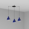 Lampe de plafond en acier E27 noir NEUVICQ