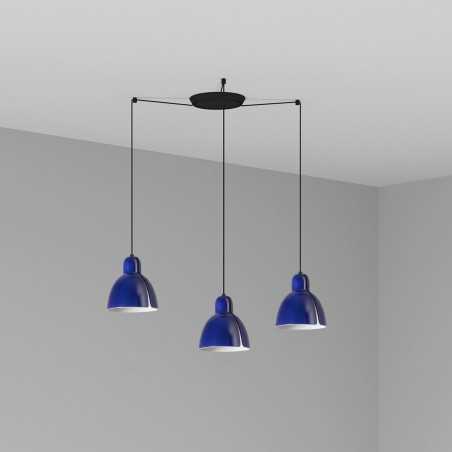 Lampe de plafond en acier E27 noir NEUVICQ
