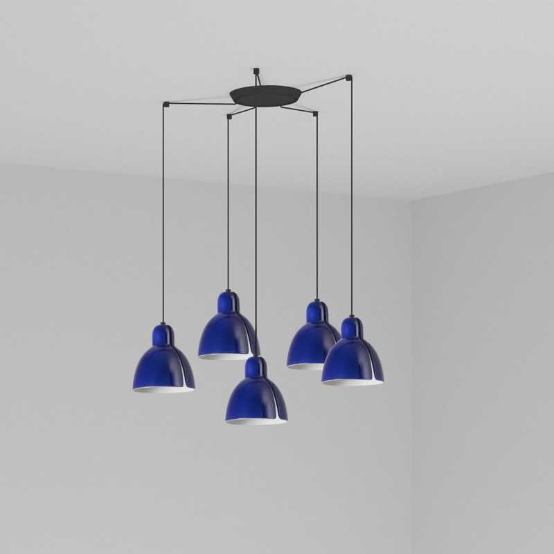 Lampe de plafond en acier E27 noir SEBOURG