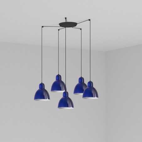 Lampe de plafond en acier E27 noir SEBOURG