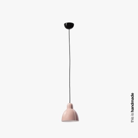 Lampe de plafond en acier E27 noir brillant PESSAN