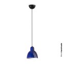 Lampe de plafond en acier E27 noir brillant COURSAC