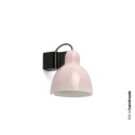 Lampe murale en aluminium E27 noir brillant PREIXAN