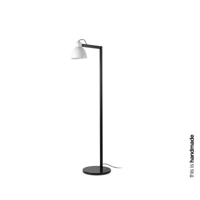 Lampe de sol en acier E27 noir CHAVOY