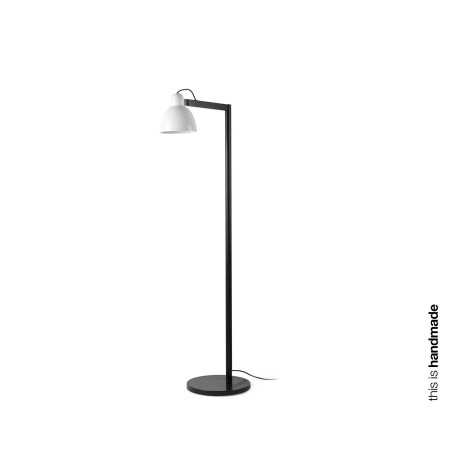 Lampe de sol en acier E27 noir CHAVOY