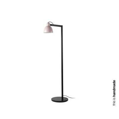Lampe de sol en acier E27 noir LANDOS