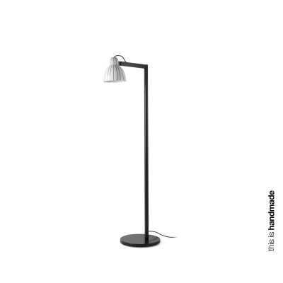 Lampe de sol en acier E27 noir KIRBON