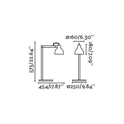 Lampe de table en acier E27 noir CREDIN