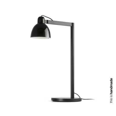 Lampe de table en acier E27 noir CAUDRY
