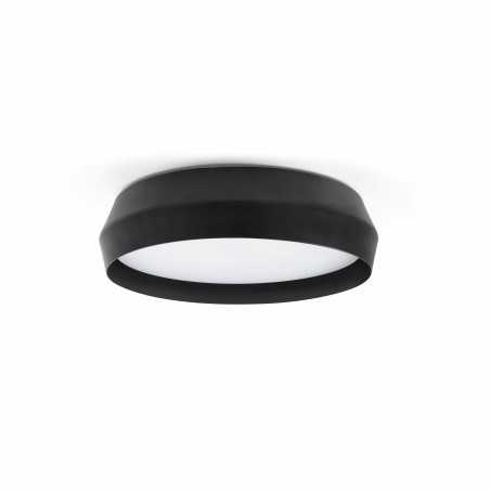 Lampe mur aluminium noir JOURSAC
