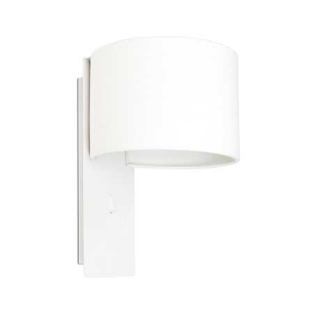 Lampe murale en acero E27 blanc mat LANGAN