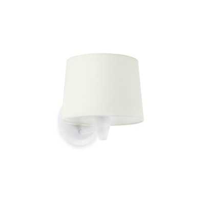 Lampe murale en acier E27 blanc mat COUZOU