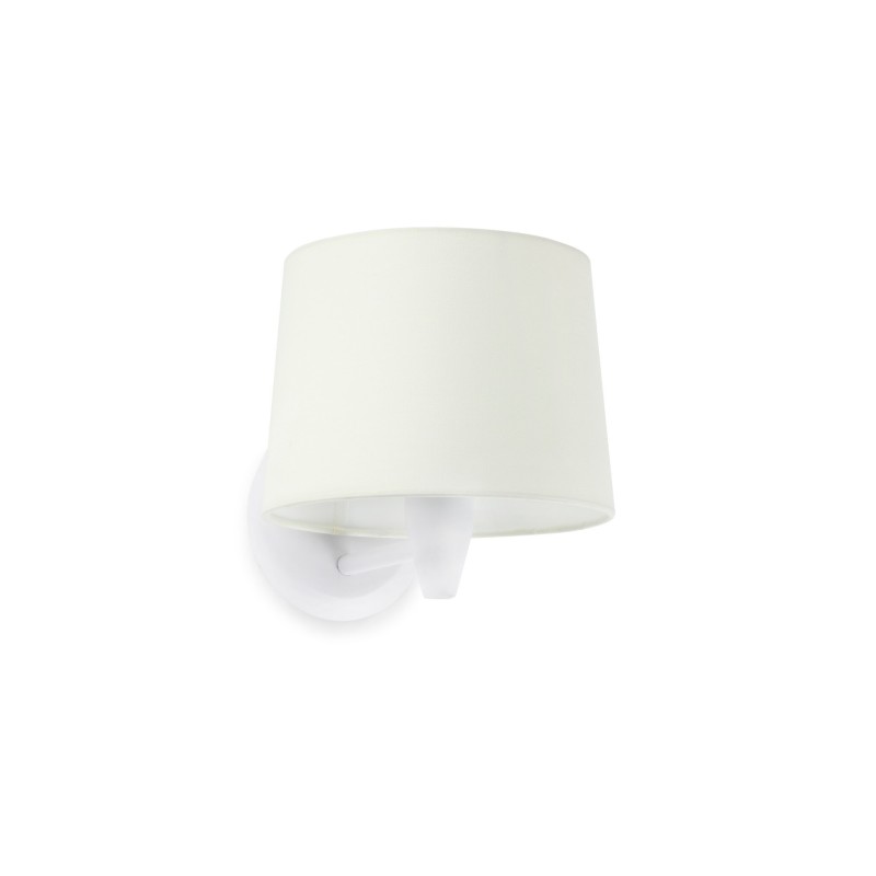 Lampe murale en acier E27 blanc mat COUZOU