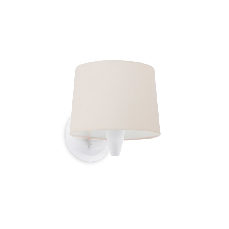 Lampe murale en acier E27 blanc mat NOUSTY