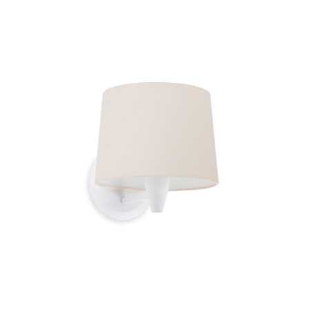 Lampe murale en acier E27 blanc mat NOUSTY