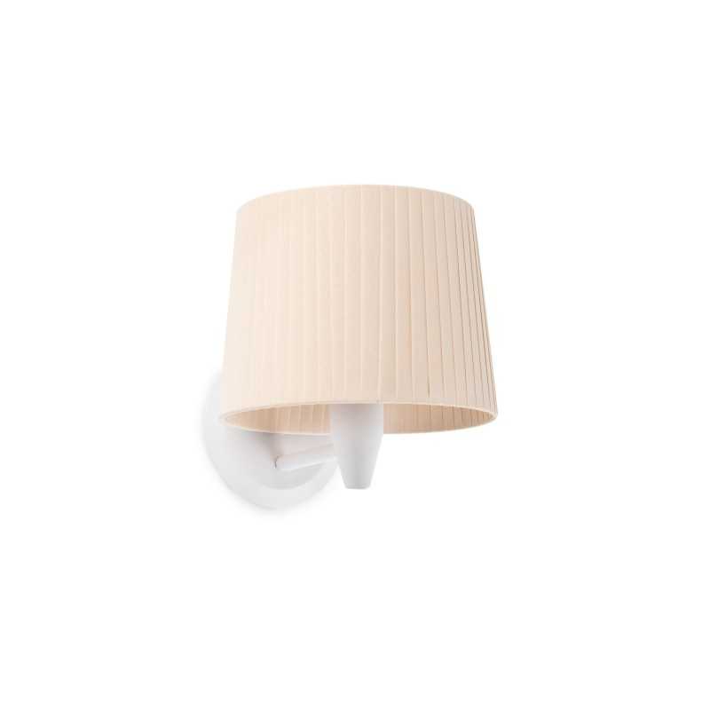 Lampe murale en acier E27 blanc BARGES