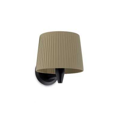 Lampe murale en acier E27 noir CHARENS