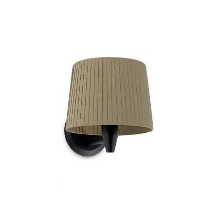 Lampe murale en acier E27 noir CHARENS