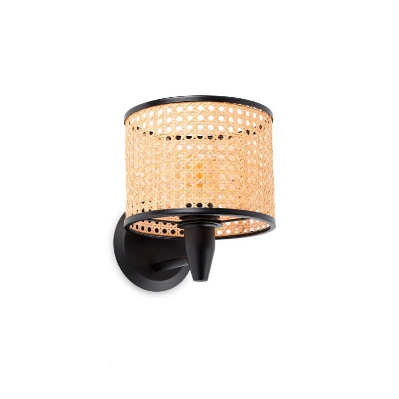 Lampe murale en acier E27 noir mat RICHOU