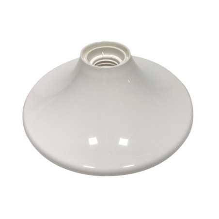Plafonnier rétro en blanc de grande taille, 250 mm.