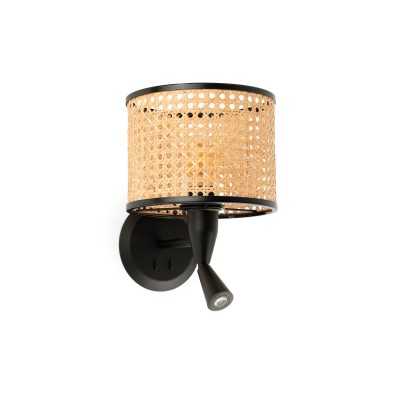 Lampe murale en acier E27 noir mat TERNAY