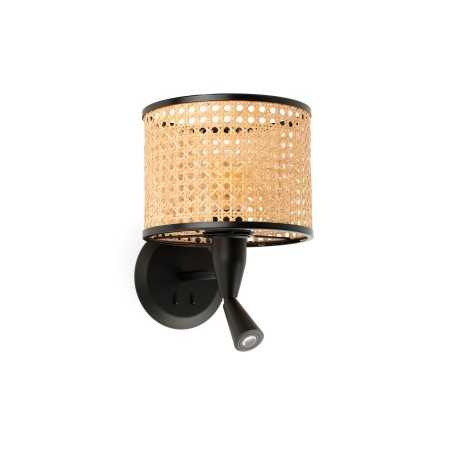 Lampe murale en acier E27 noir mat TERNAY