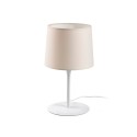 Lampe de table en acier E27 blanc mat MESCAM