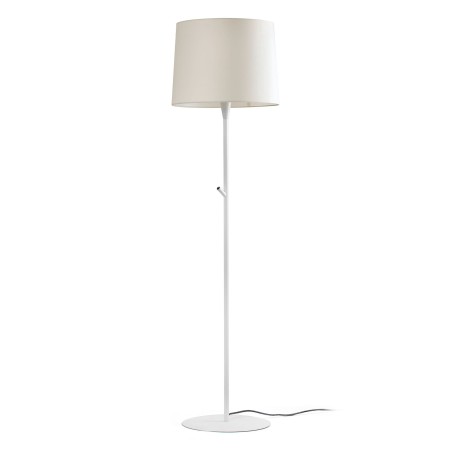Lampe de sol en acier E27 blanc mat AVREUIL