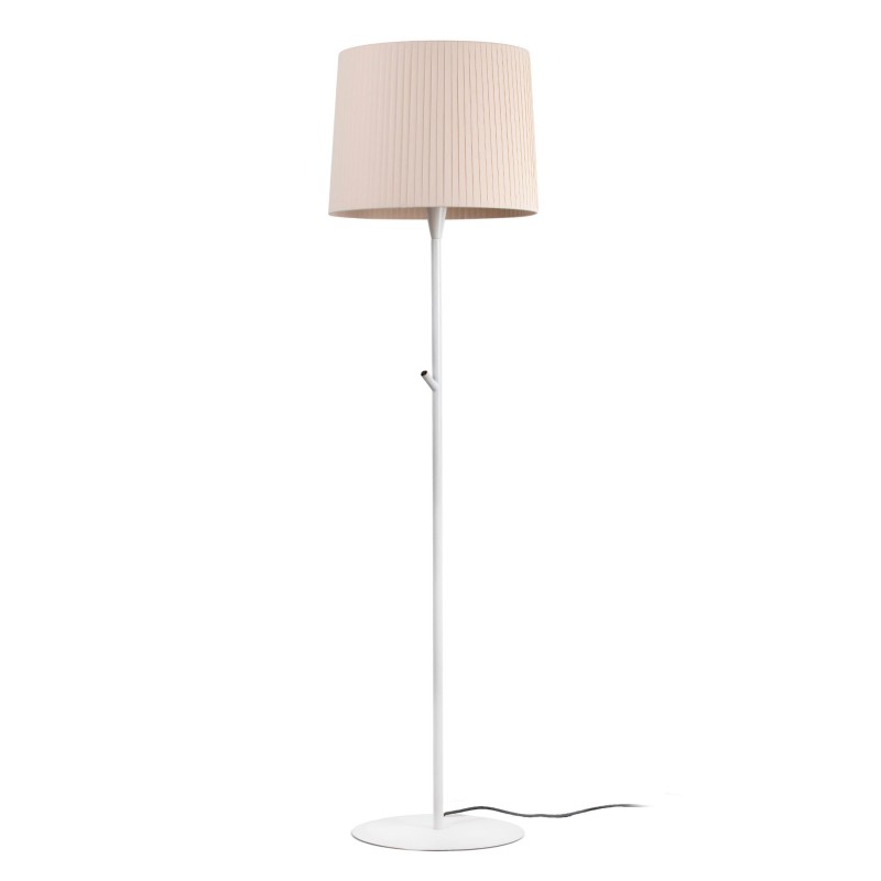 Lampe de sol en acier E27 blanc mat BESSES