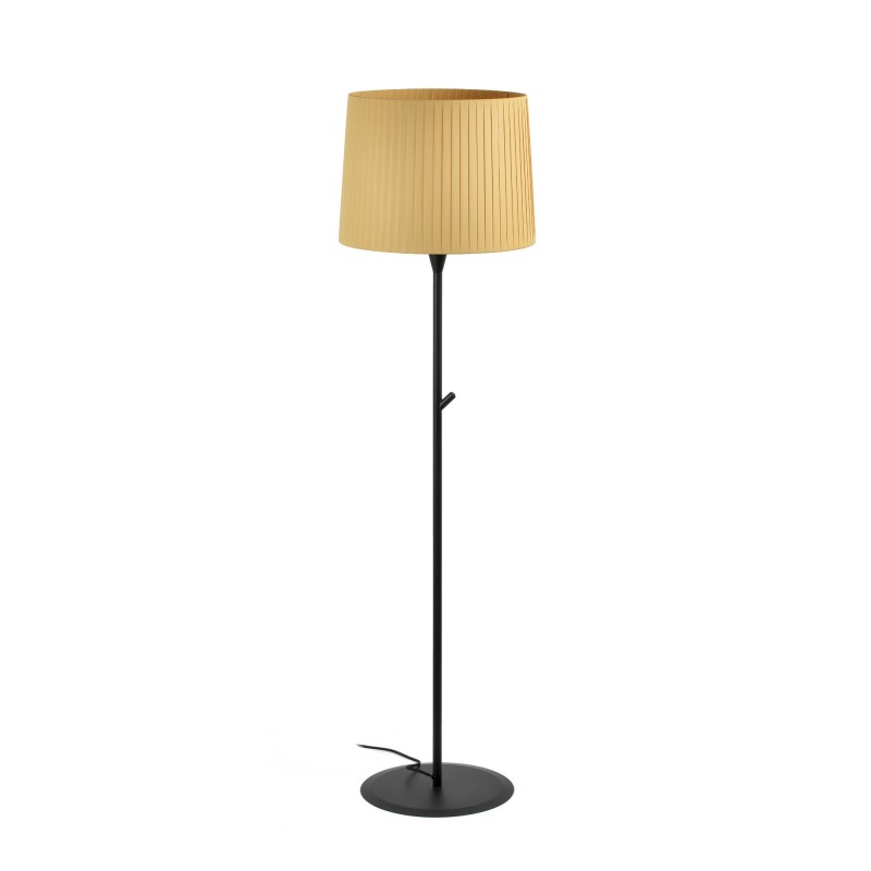 Lampe de sol en acier E27 noir mat ATRIUM