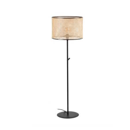Lampe de sol en acier E27 noir mat VOULTON